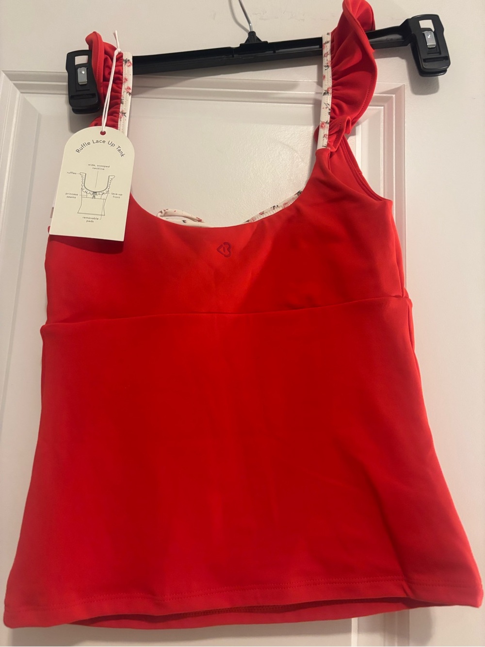 [BLOGILATES] RUFFLE LACE UP TANK - Picture 10 of 10